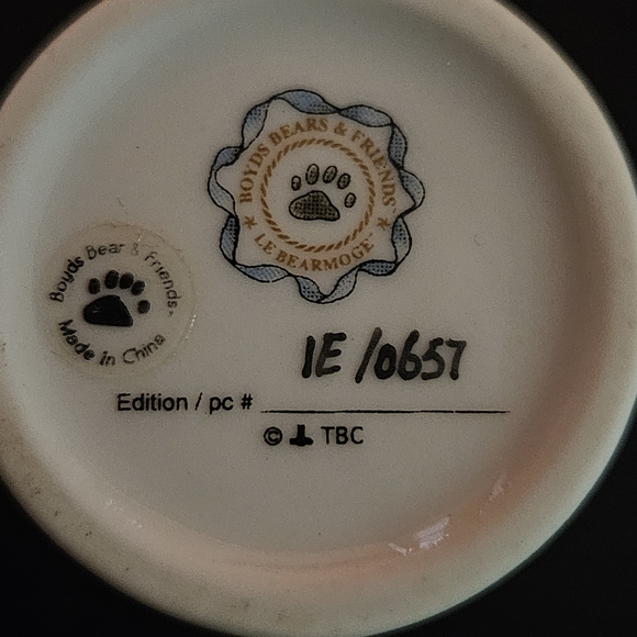 Boyds Bears Decorative Trinket Box - White and Gold - Picture 5 of 5